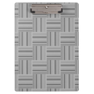 Porte-bloc Motif de tissage rayures grises