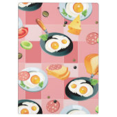 Porte-bloc Motif de tomate et d'oeufs au plat (Dos)