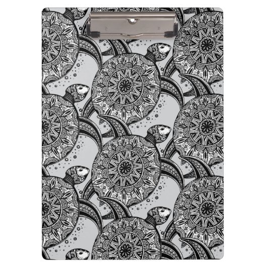 Porte-bloc Motif de tortue de style (Devant)