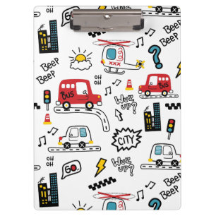 Porte-bloc Motif de transport ludique pour enfants