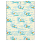 Porte-bloc Motif de vagues mou (Dos)