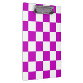 Porte-bloc Motif de vérification À damiers blanc violet (Swatch)