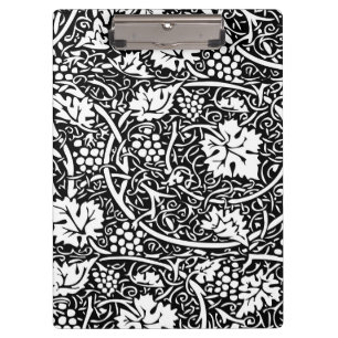 Porte-bloc Motif de vigne de raisin noir et blanc de William