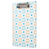 Porte-bloc Motif de visages de chat mignons Ajouter un nom Bl (Gauche)