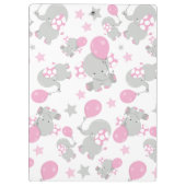 Porte-bloc Motif D'Eléphants, Eléphants Mignons, Votre Nom (Dos)