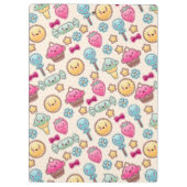 Porte-bloc Motif d'enfant de Kawaii avec des griffonnages (Dos)