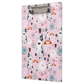 Porte-bloc motif des chats et des fleurs (Gauche)