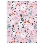 Porte-bloc motif des chats et des fleurs (Dos)