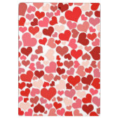 Porte-bloc Motif Des Coeurs, Coeurs Rouges, Amour (Dos)