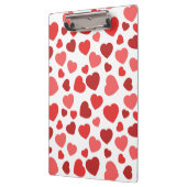 Porte-bloc Motif Des Coeurs, Coeurs Rouges, Motif Des Coeurs (Gauche)