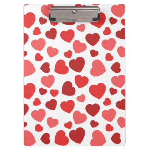 Porte-bloc Motif Des Coeurs, Coeurs Rouges, Motif Des Coeurs