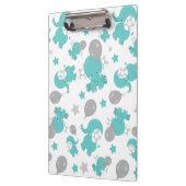 Porte-bloc Motif Des Eléphants Bleus, Eléphants Mignons, Étoi (Gauche)