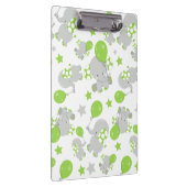 Porte-bloc Motif Des Eléphants, Eléphants Mignons - Grey Vert (Swatch)