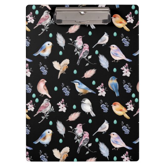 Porte-bloc Motif des oiseaux de printemps (Devant)