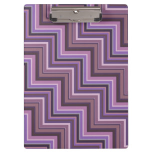 Porte-bloc Motif d'escaliers à rayures mauve