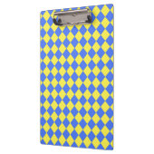 Porte-bloc Motif diamant jaune Checker bleu (Gauche)