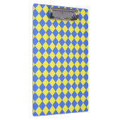 Porte-bloc Motif diamant jaune Checker bleu (Swatch)