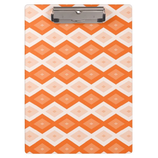 Porte-bloc Motif diamant orange (Devant)