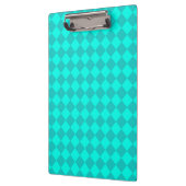Porte-bloc Motif diamant turquoise Checker (Gauche)