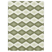 Porte-bloc Motif diamant vert olive (Dos)