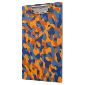 Porte-bloc Motif d'impression du camouflage bleu orange (Gauche)