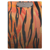 Porte-bloc Motif d'impression monogramme Tiger chaud orange e (Devant)