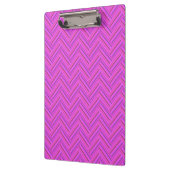 Porte-bloc Motif double tissage à rayures roses (Gauche)