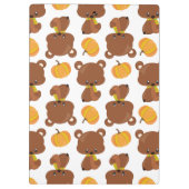 Porte-bloc Motif D'Ours, Ours Mignons, Automne, Citrouille (Dos)