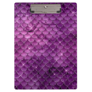 Porte-bloc Motif écailles de sirène ombré violet glamour