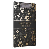 Porte-bloc Motif Empreinte de patte Or Et Charbon (Swatch)