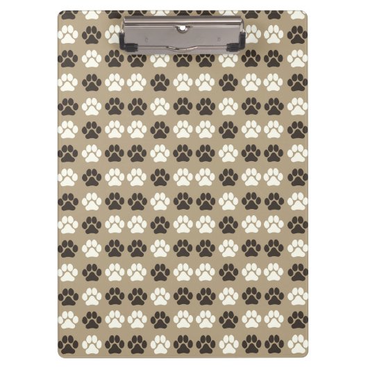 Porte-bloc Motif Empreinte de Patte Terre Sable (Devant)