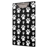 Porte-bloc Motif, Empreintes de pattes, pattes de chien, noir (Gauche)