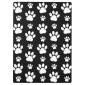 Porte-bloc Motif, Empreintes de pattes, pattes de chien, noir (Dos)