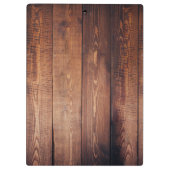 Porte-bloc Motif en bois de grange foncée rustique (Dos)