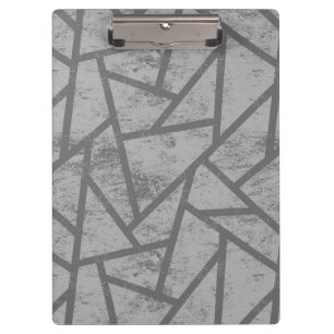 Porte-bloc Motif en mosaïque gris