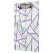 Porte-bloc Motif en mosaïque vert clair et lavande (Gauche)