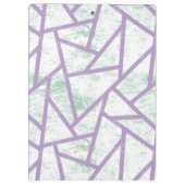 Porte-bloc Motif en mosaïque vert clair et lavande (Dos)