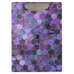 Porte-bloc Motif en nid d'abeille de luxe Parties scintillant