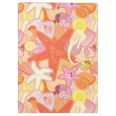 Porte-bloc Motif en pastel de créature de mer (Dos)