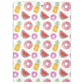 Porte-bloc Motif en pastel de flotteur de piscine d'aquarelle (Dos)