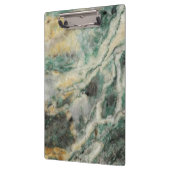 Porte-bloc Motif en pierre minérale marine verte (Gauche)