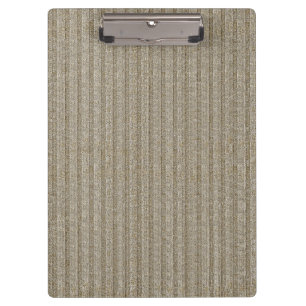 Porte-bloc Motif en tricot rayé Jersey dans un beige doux