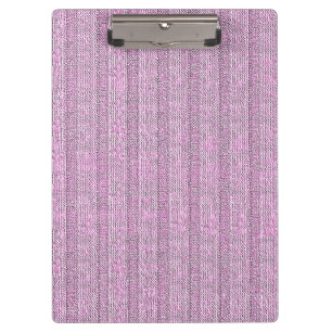 Porte-bloc Motif en tricot rayé Jersey en rose poudré