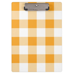 Porte-bloc Motif En vichy jaune