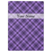 Porte-bloc Motif en vichy violet (Dos)