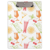 Porte-bloc Motif esquissé de cocktail (Devant)