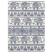 Porte-bloc Motif ethnique bleu d'éléphant (Dos)