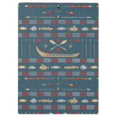 Porte-bloc Motif ethnique de pêche (Dos)