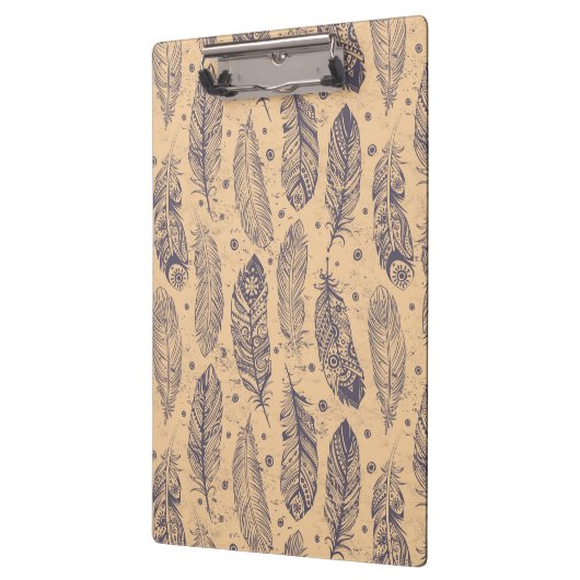 Porte-bloc Motif ethnique d'ensemble de plume (Gauche)