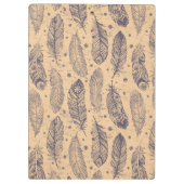 Porte-bloc Motif ethnique d'ensemble de plume (Dos)